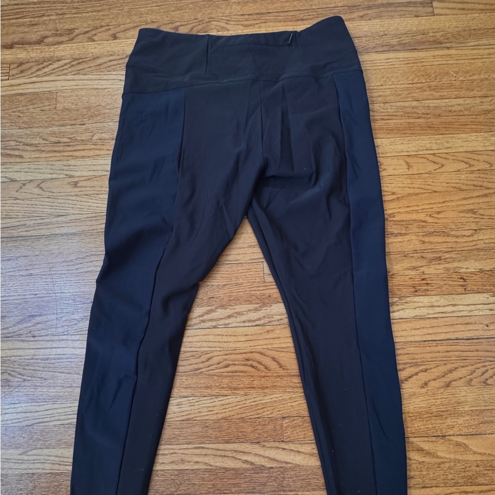 Athleta Black and Deep Navy Athletic Pants/Everday Trousers with Zipper Details - Picture 3 of 6